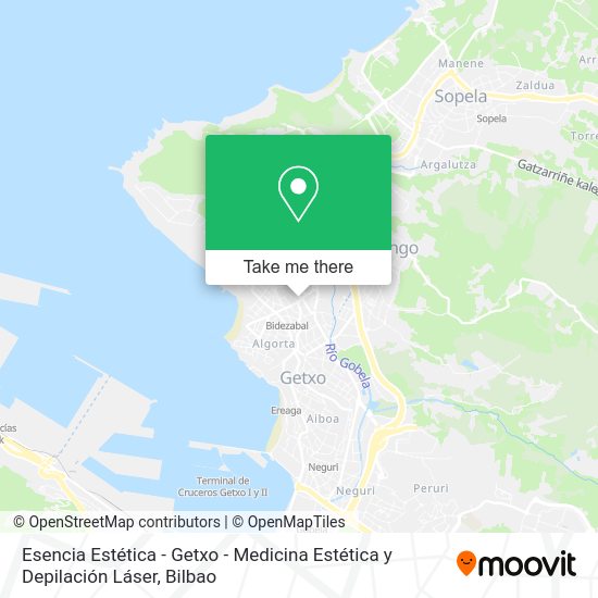 Esencia Estética - Getxo - Medicina Estética y Depilación Láser map