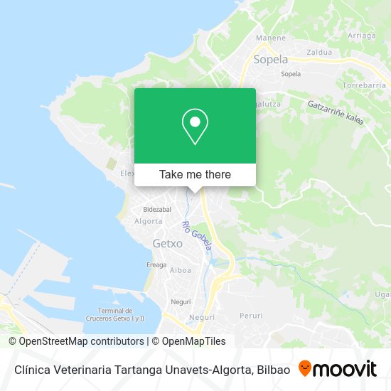 Clínica Veterinaria Tartanga Unavets-Algorta map