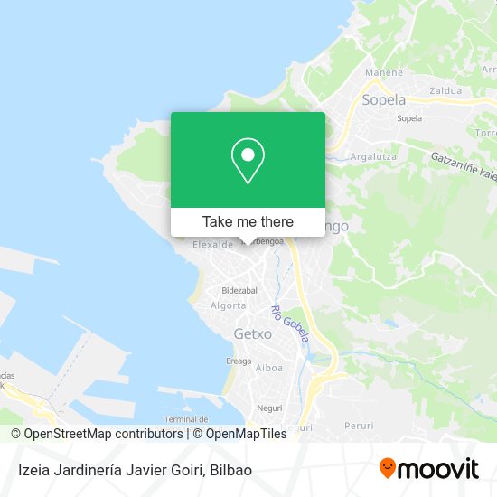 Izeia Jardinería Javier Goiri map