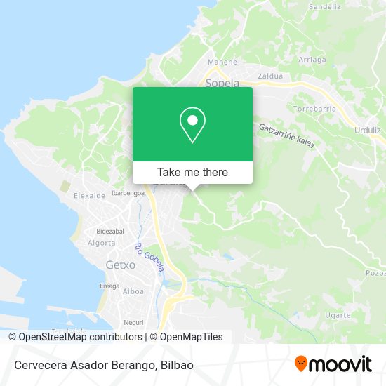 Cervecera Asador Berango map