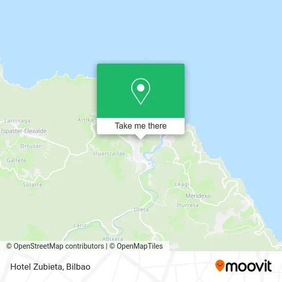 Hotel Zubieta map