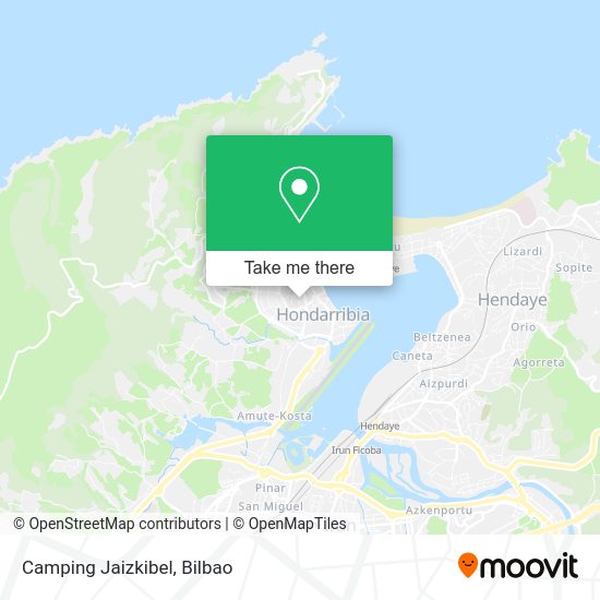 Camping Jaizkibel map