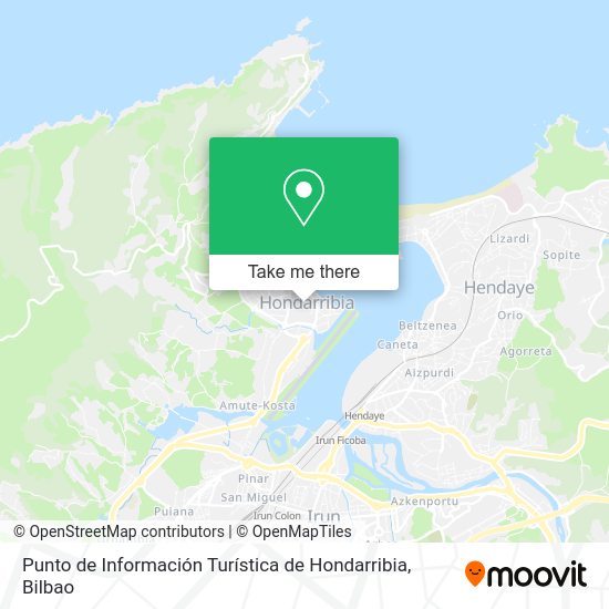 Punto de Información Turística de Hondarribia map