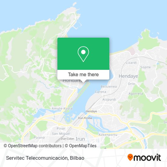 Servitec Telecomunicación map