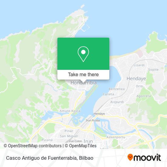 Casco Antiguo de Fuenterrabía map