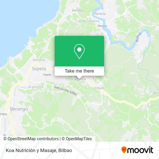 Koa Nutrición y Masaje map