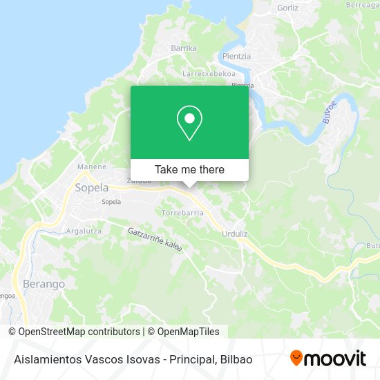 Aislamientos Vascos Isovas - Principal map