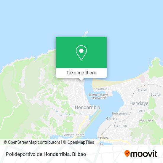Polideportivo de Hondarribia map