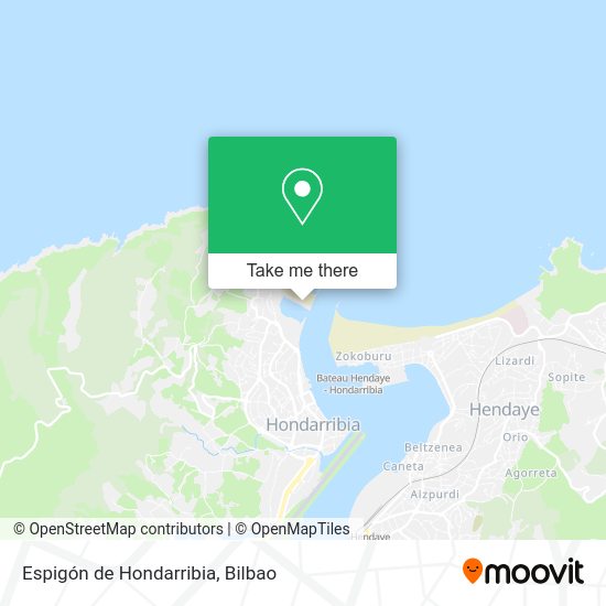 Espigón de Hondarribia map