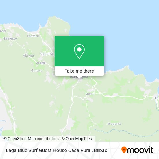 Laga Blue Surf Guest House Casa Rural map