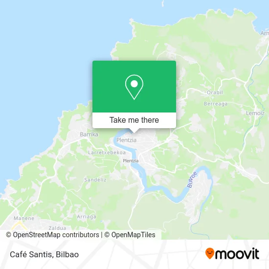 Café Santis map