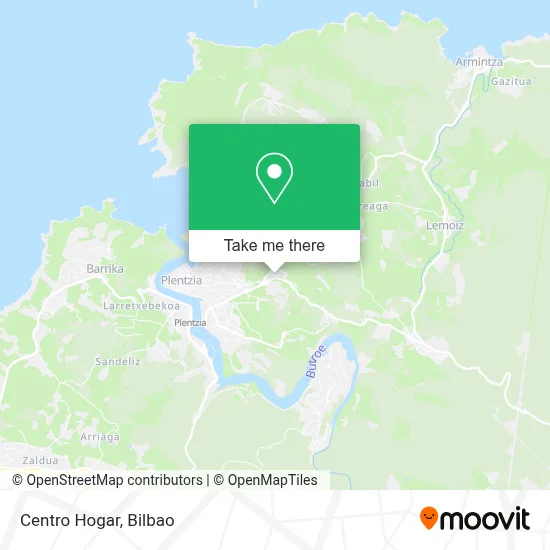 Centro Hogar map