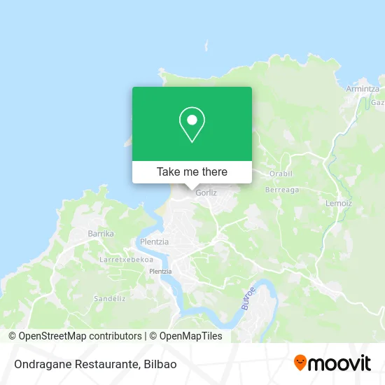Ondragane Restaurante map