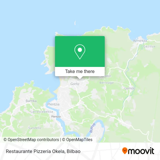Restaurante Pizzería Okela map
