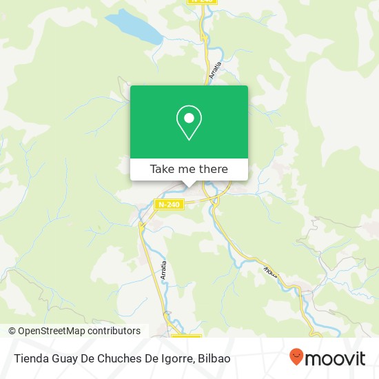 mapa Tienda Guay De Chuches De Igorre