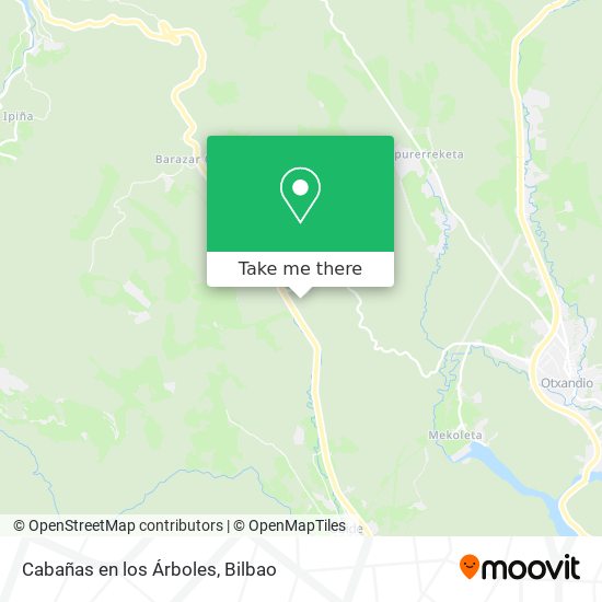 Cabañas en los Árboles map