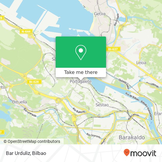 Bar Urduliz map