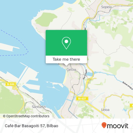 Café-Bar Basagoiti 57 map