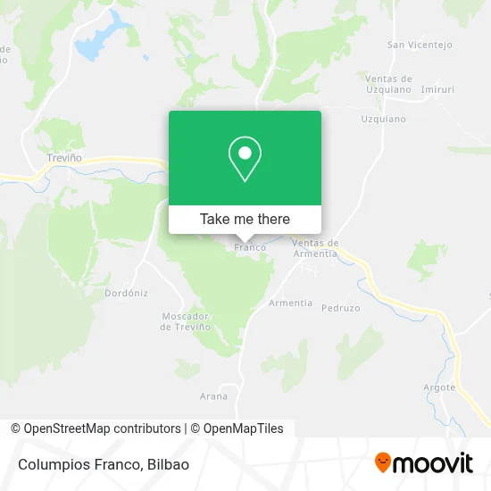 Columpios Franco map