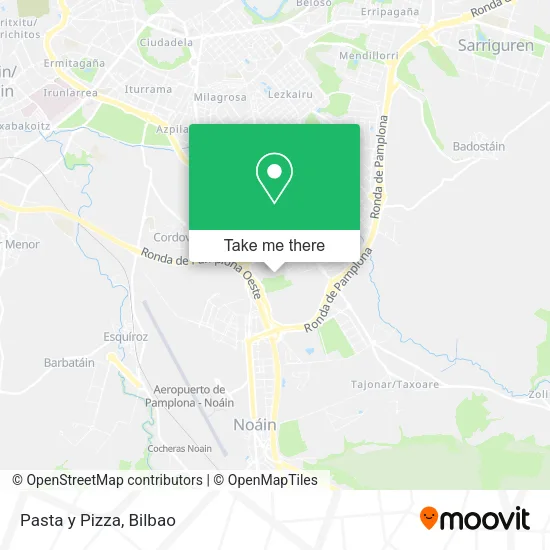 Pasta y Pizza map