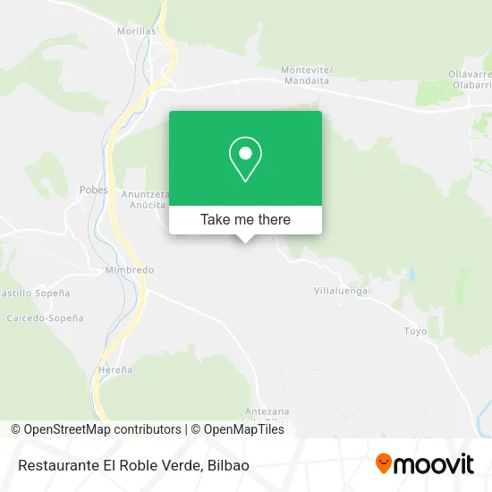 Restaurante El Roble Verde map