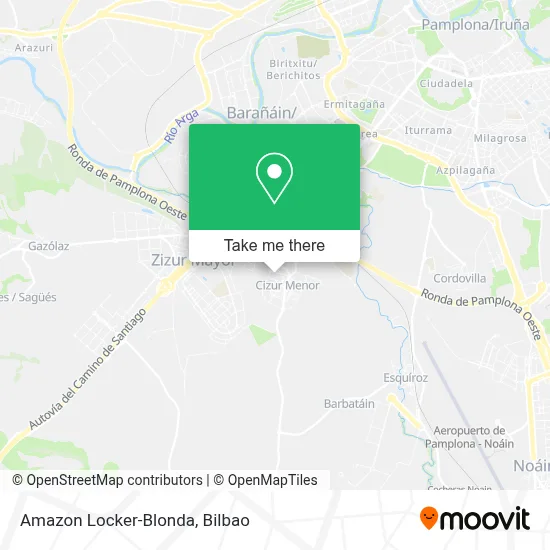 Amazon Locker-Blonda map