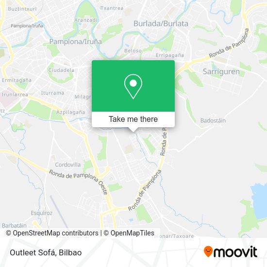 Outleet Sofá map