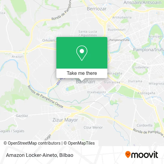 Amazon Locker-Aineto map