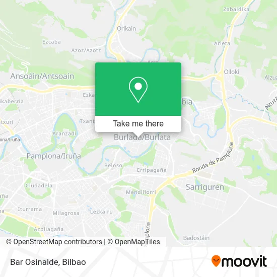 Bar Osinalde map