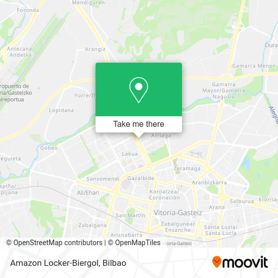 Amazon Locker-Biergol map
