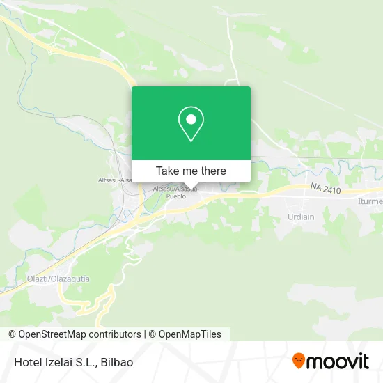 mapa Hotel Izelai S.L.