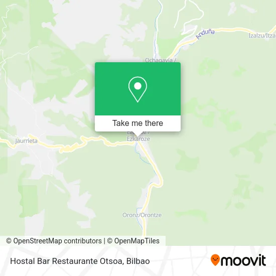 Hostal Bar Restaurante Otsoa map