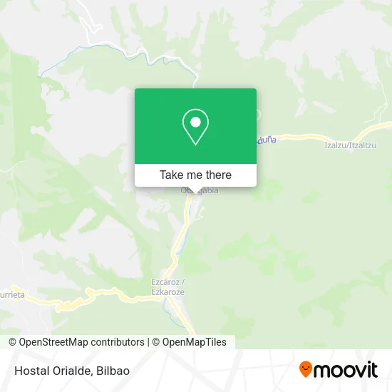 mapa Hostal Orialde
