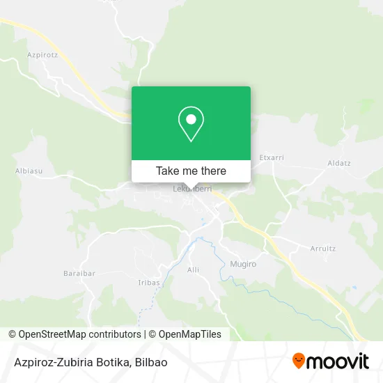 Azpiroz-Zubiria Botika map