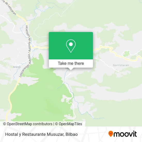 Hostal y Restaurante Musuzar map