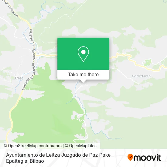 Ayuntamiento de Leitza Juzgado de Paz-Pake Epaitegia map