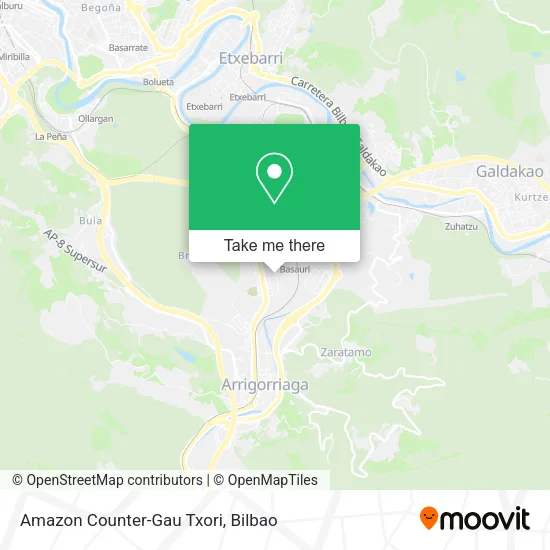 Amazon Counter-Gau Txori map