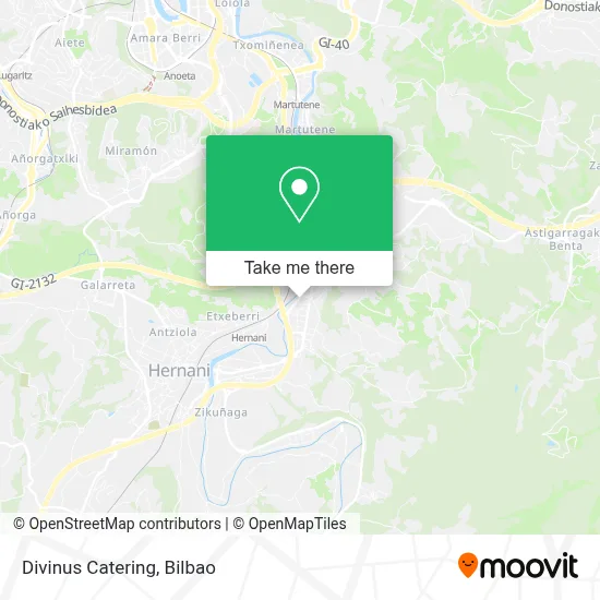 Divinus Catering map