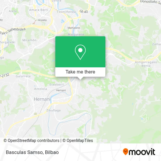 Basculas Samso map