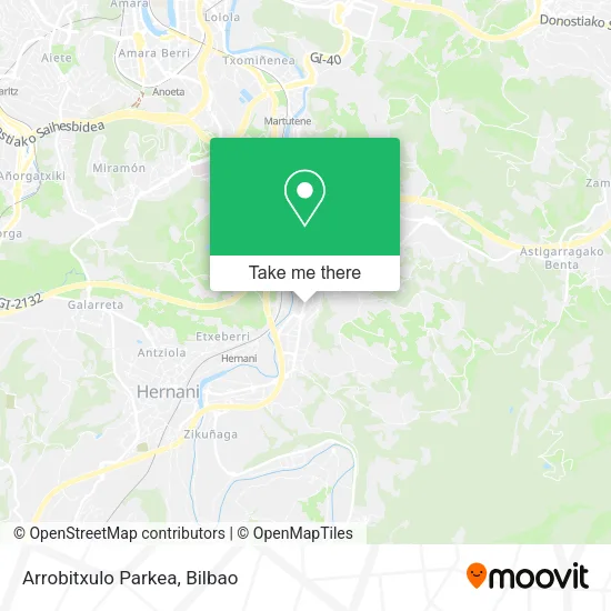 Arrobitxulo Parkea map