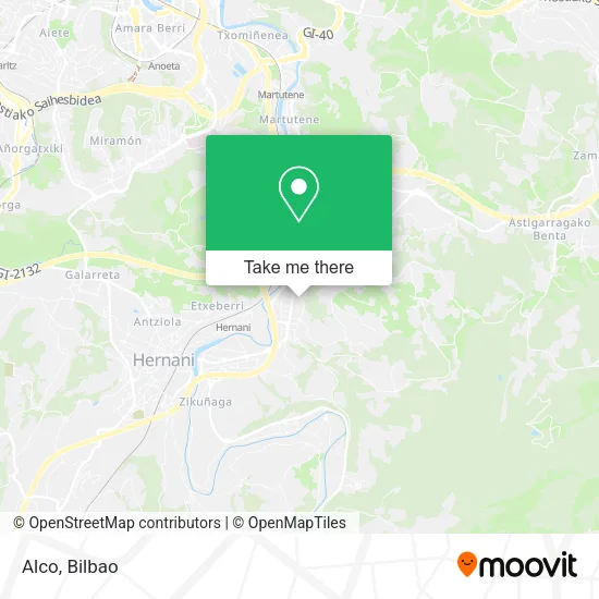mapa Alco