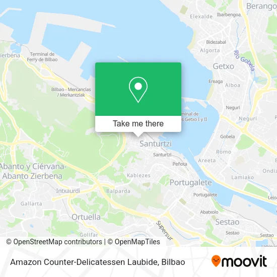 Amazon Counter-Delicatessen Laubide map