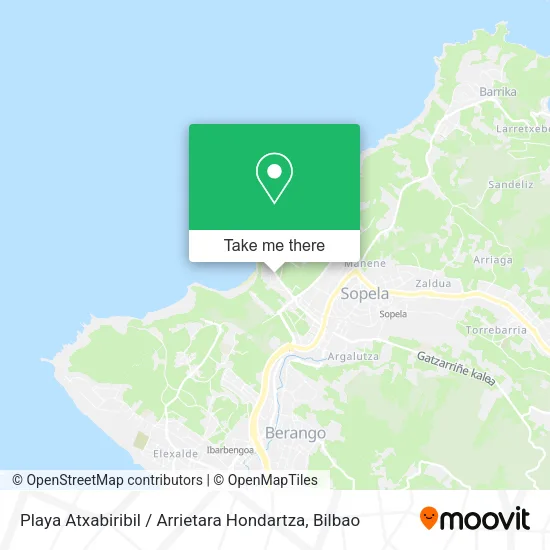 Playa Atxabiribil / Arrietara Hondartza map