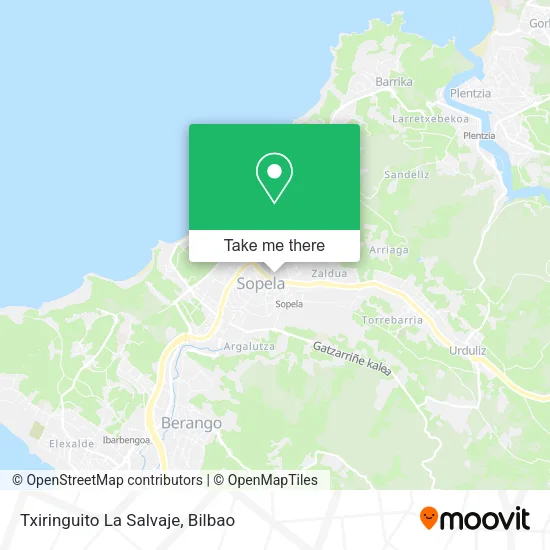 mapa Txiringuito La Salvaje