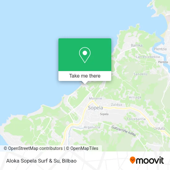 Aloka Sopela Surf & Su map