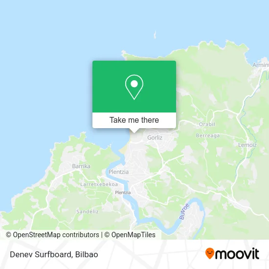 Denev Surfboard map