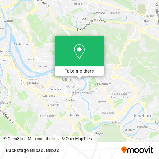 Backstage Bilbao map