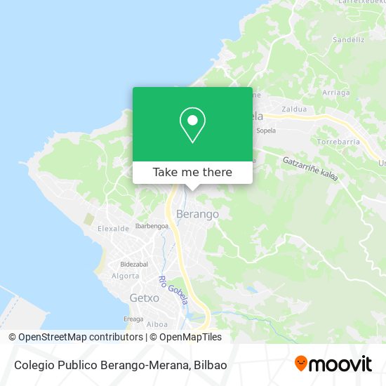 Colegio Publico Berango-Merana map