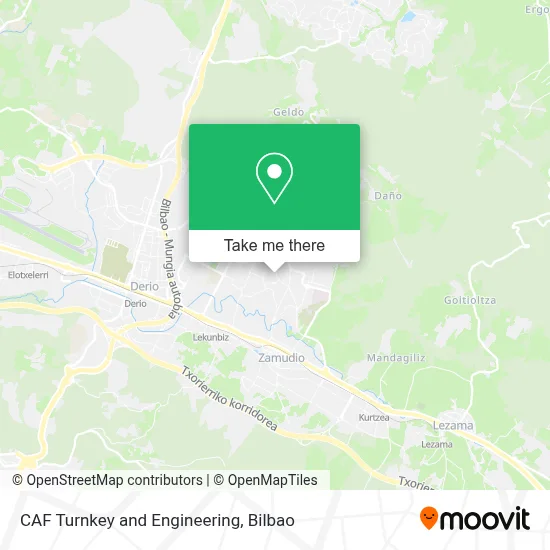 CAF Turnkey and Engineering map