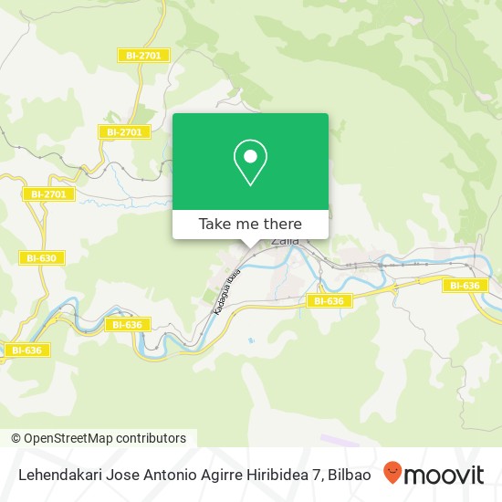 mapa Lehendakari Jose Antonio Agirre Hiribidea 7